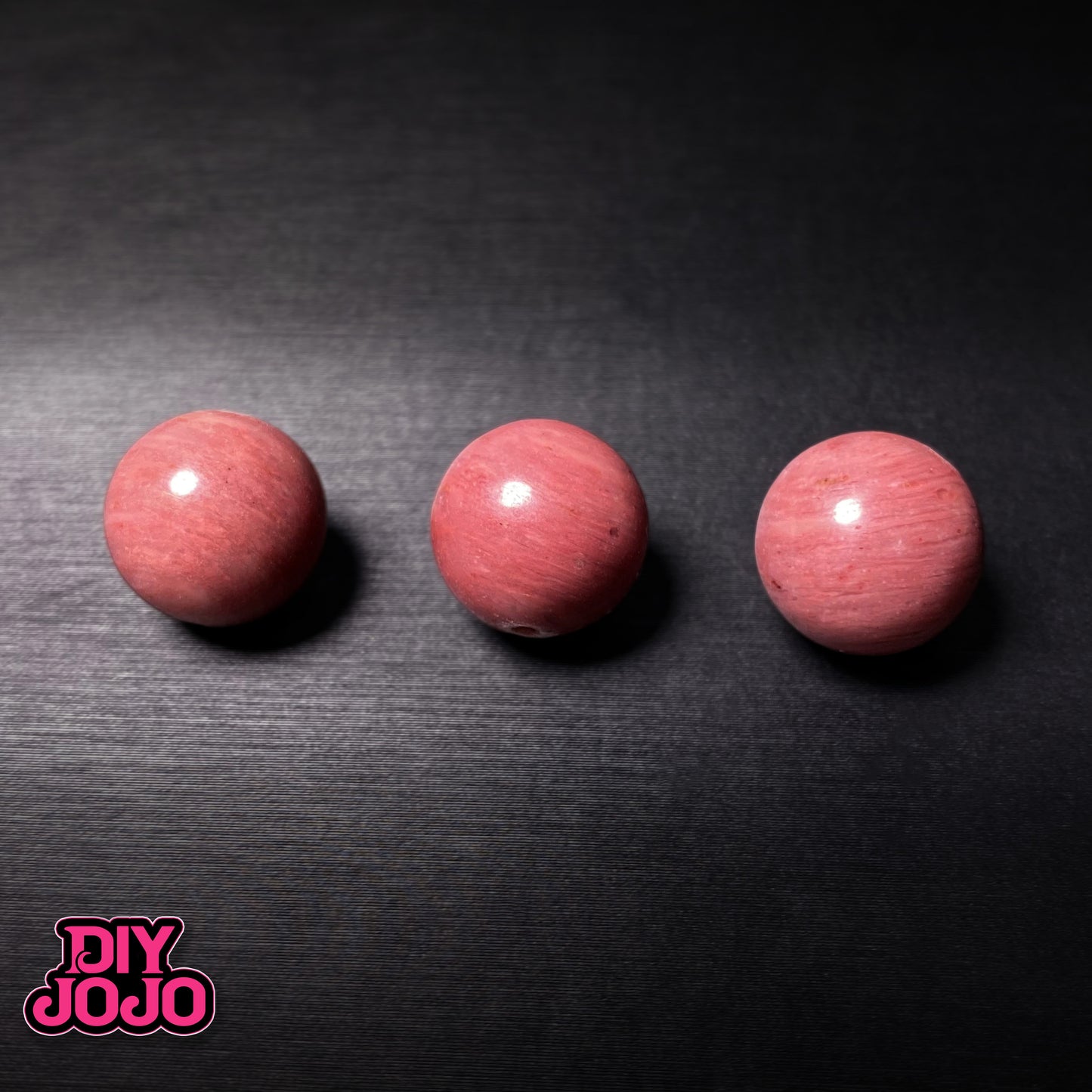 【C2059】心の癒し(ロードクロサイト:インカローズ)- DIY JOJO厳選 天然石シリーズ(12mm12.5mm)& 保色金属