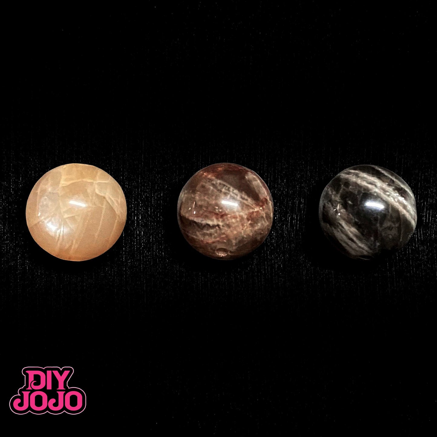 【C1870】神秘の太陽(ブラックゴールド バックボーンサンストーン)- DIY JOJO厳選 天然石シリーズ(10.5mm)