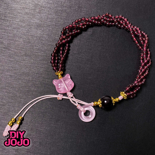 【C1761】ガーネット - DIY JOJO厳選天然石ミニシリーズ（3ｍｍ）